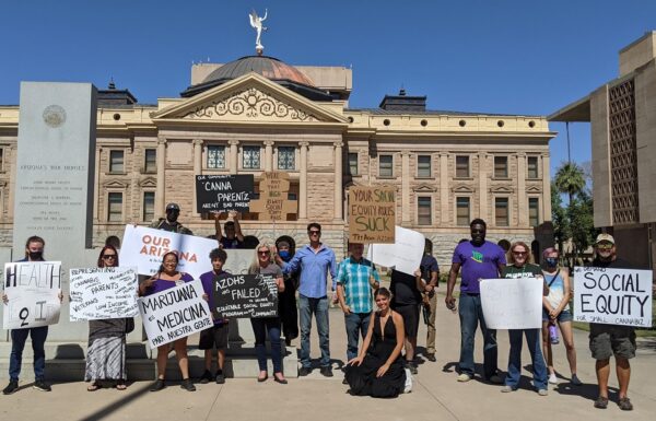 Garden River FN members rally outside Band Office demanding cannabis ...