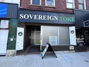 Sovereign Toke's store front on King Street E. in PrestonJoe McGinty/CambridgeToday